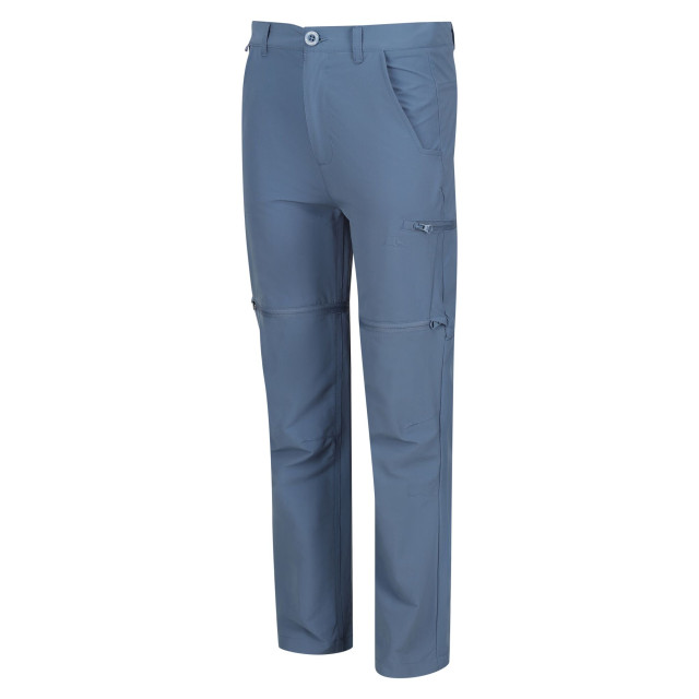Regatta Kinder/kinder highton stretch afritsbare wandelbroek UTRG7186_coronetblue large
