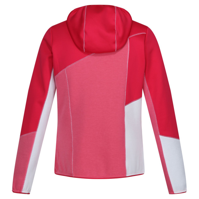 Regatta Dames walbury vii marl full zip fleecejack UTRG10821_pinkpotionflamingopinkwhite large