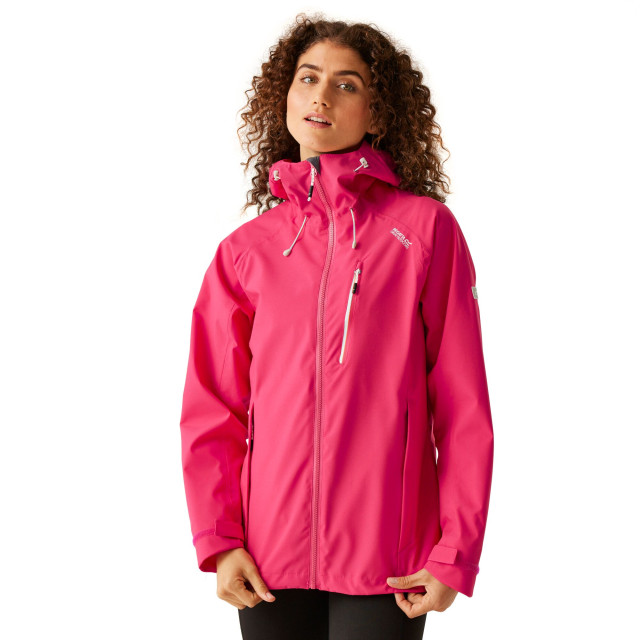 Regatta Dames birchdale waterdichte shell jas UTRG3330_pinkpotionwhite large