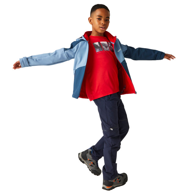 Regatta Soft shell jas kinderen/kinderen vii UTRG10798_coronetbluemoonlightdenim large Regatta Soft shell jas kinderen/kinderen vii UTRG10798_coronetbluemoonlightdenim large