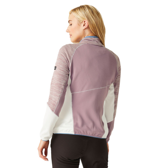 Regatta Dames hepley ii full zip fleecejack UTRG10684_heatherwhite large