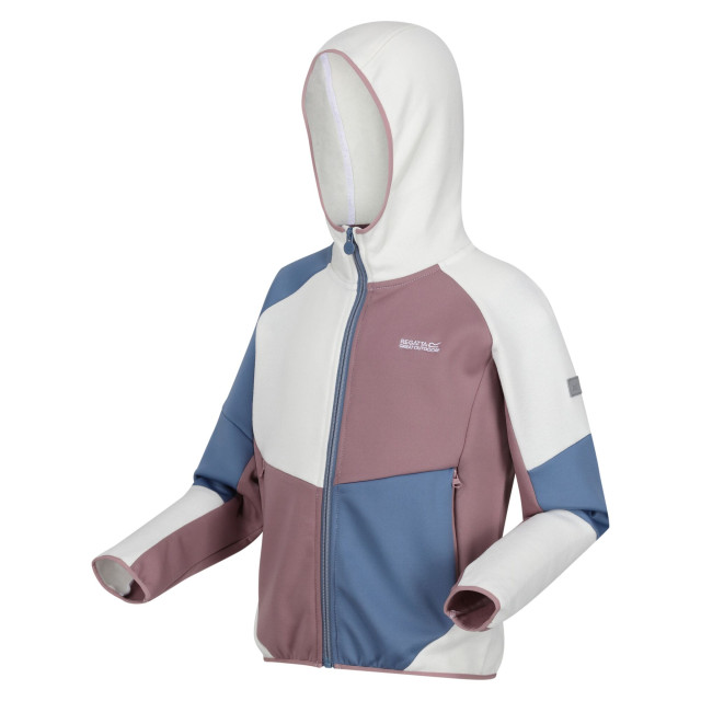 Regatta Kinder/kinder dissolver viii full zip fleecejack UTRG10505_whiteheather large