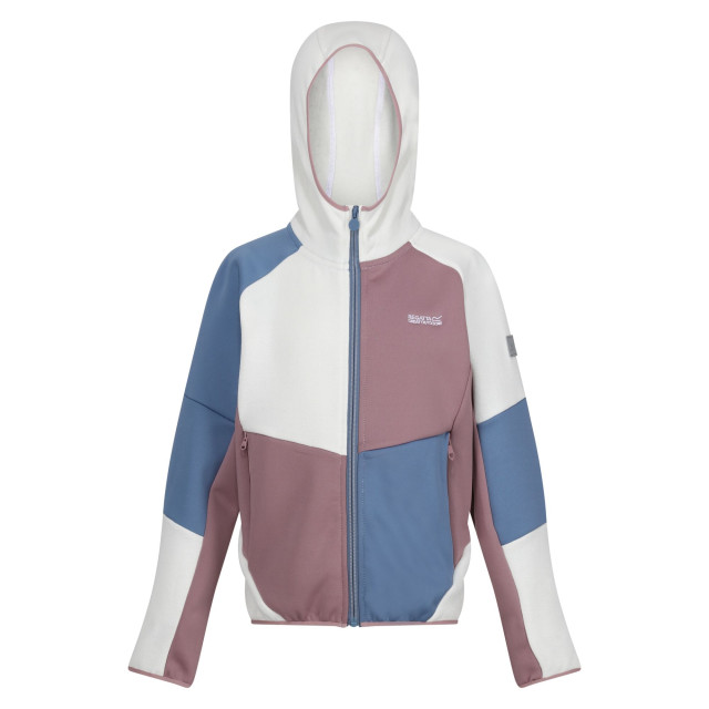 Regatta Kinder/kinder dissolver viii full zip fleecejack UTRG10505_whiteheather large