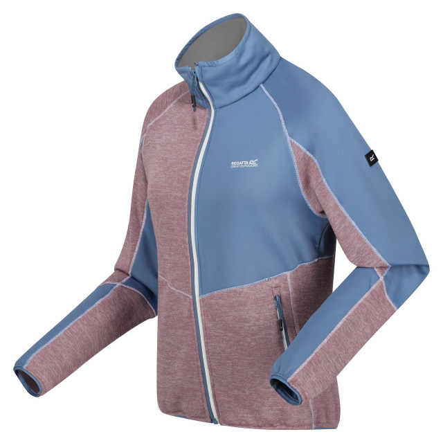 Regatta Dames lindalla vii marl full zip fleecejack UTRG10404_heathercoronetblue large