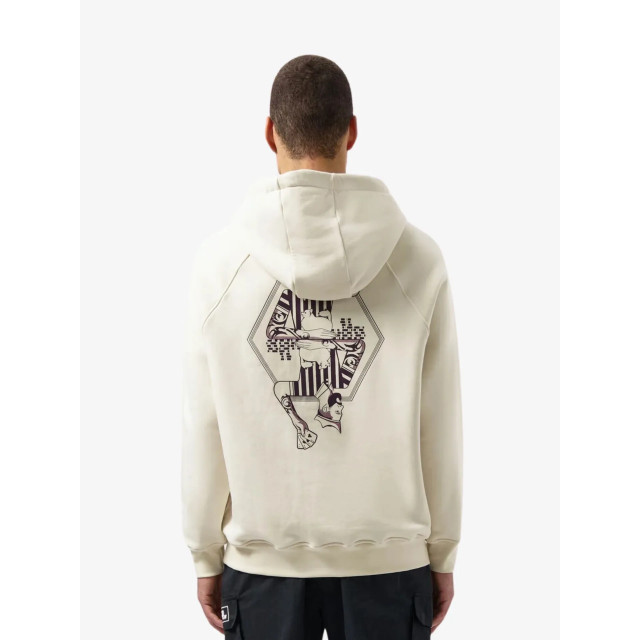 BALR. Heren hoodie the club box fit B1261-1130-WHITE-SWAN large