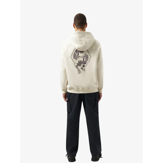BALR. Heren hoodie the club box fit B1261-1130-WHITE-SWAN large
