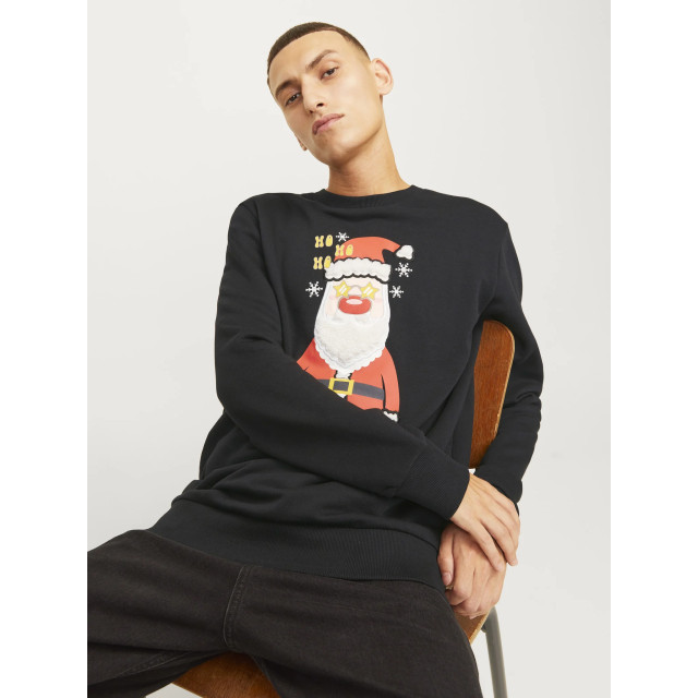 Jack & Jones Heren kersttrui jjxmas jolly 12265380-Zwart large