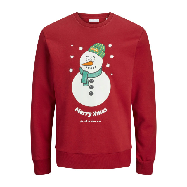 Jack & Jones Heren kersttrui jjxmas jolly 12265380-Rood large