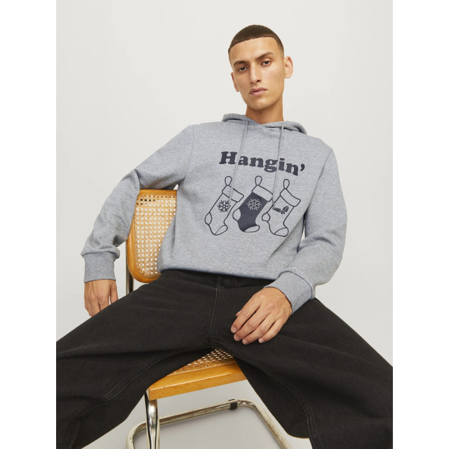 Jack & Jones Heren kersttrui jjxmas 12266115-Grijs large