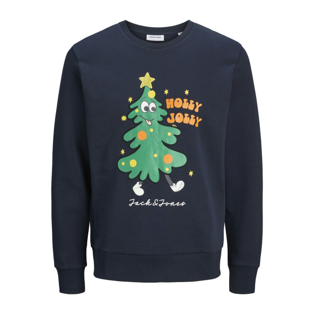 Jack & Jones Kersttrui jjxmas jolly 12266208-Blauw large