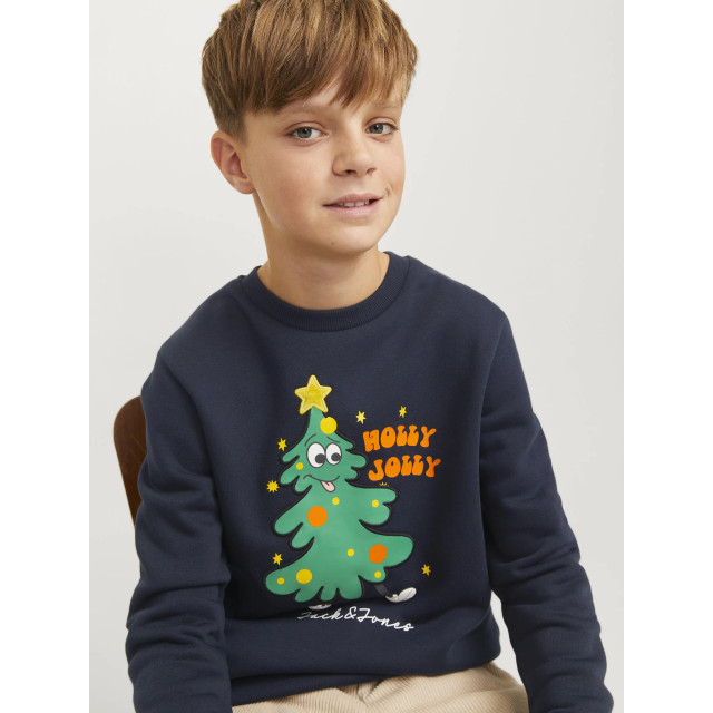 Jack & Jones Kersttrui jjxmas jolly 12266208-Blauw large