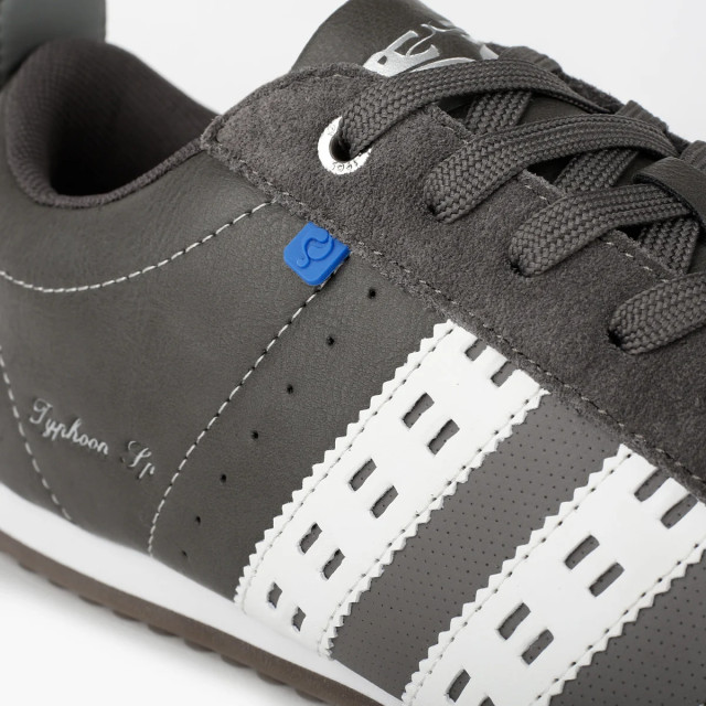 Q1905 Sneaker typhoon sp middengrijs/koningsblauw/wit QM1244809-117-2 large