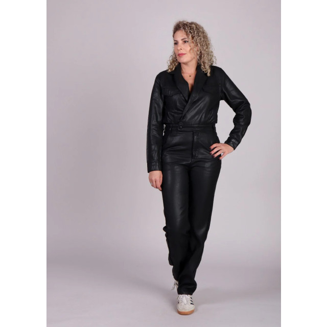 Homage to Denim E flowy coated cross over jumpsuit 8957267935560 large