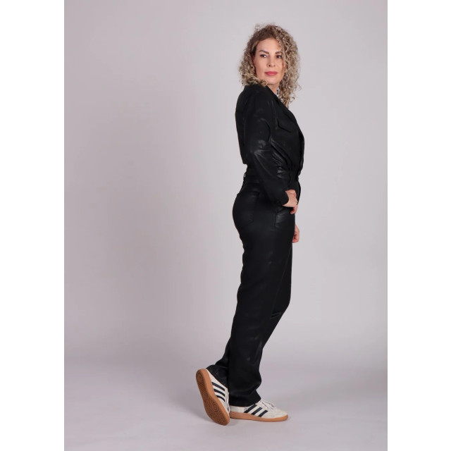 Homage to Denim E flowy coated cross over jumpsuit 8957267935560 large