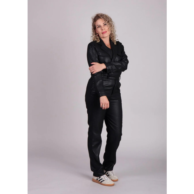 Homage to Denim E flowy coated cross over jumpsuit 8957267935560 large