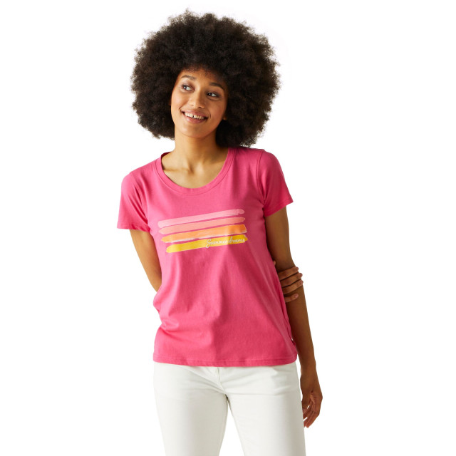 Regatta Dames filandra viii t-shirt UTRG9850_hotpink large