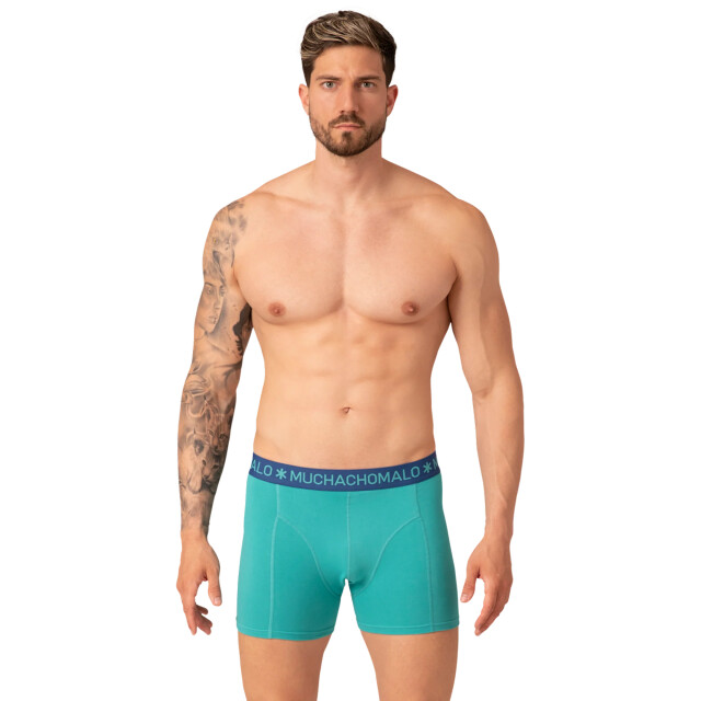 Muchachomalo Heren 10-pack boxershorts print/effen U-REMIX1010-10 large