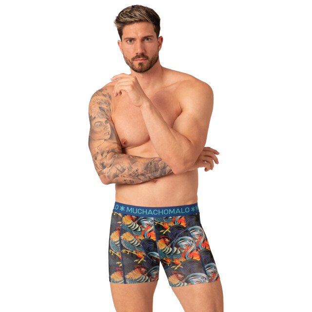 Muchachomalo Heren 10-pack boxershorts print/effen U-REMIX1010-10 large