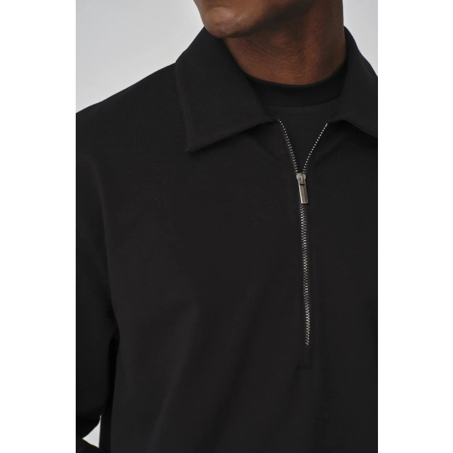 Valenza Stretch cotton polo zip sweater 154632340 large