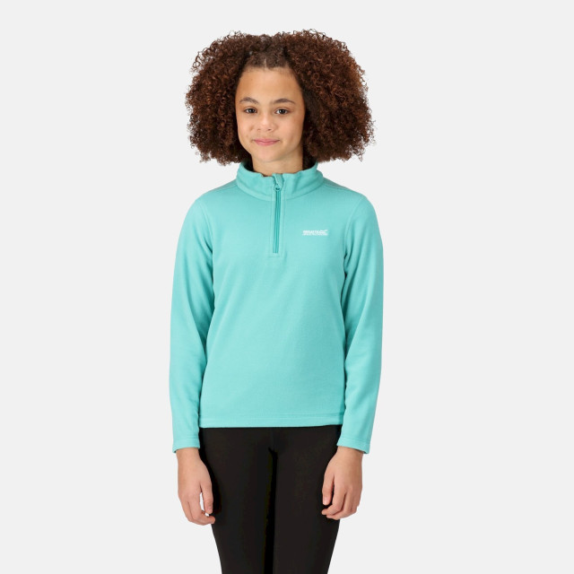 Regatta Geweldige outdoors kinder hot shot ii half zip fleece hoodie UTRG1422_turquoise large