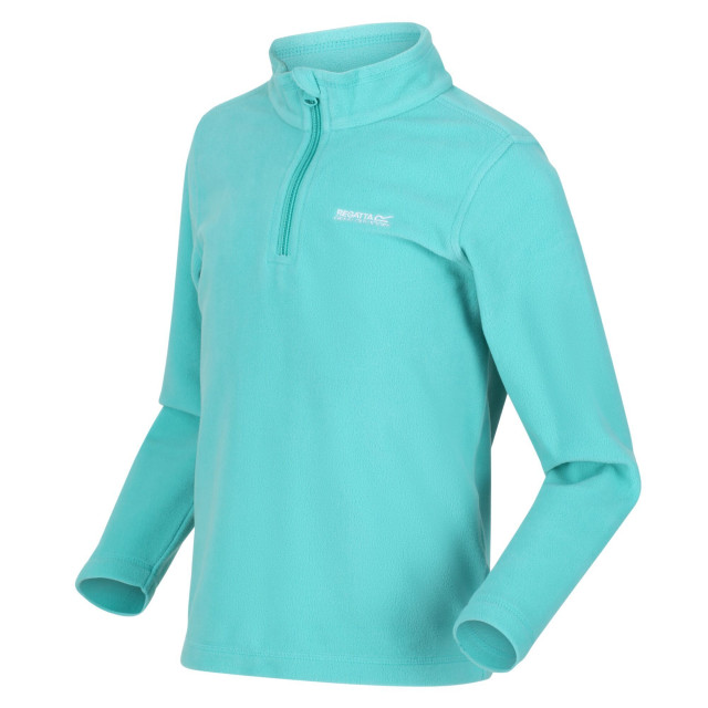 Regatta Geweldige outdoors kinder hot shot ii half zip fleece hoodie UTRG1422_turquoise large