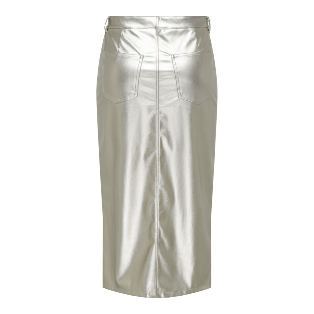 Only Onllola-elyna hw metal long skirt p zilverkleurig 4488.97.0003 large