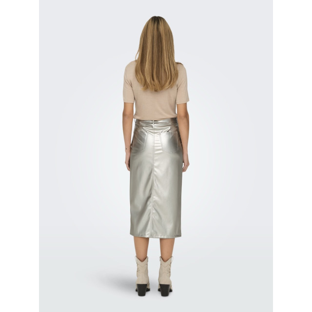 Only Onllola-elyna hw metal long skirt p zilverkleurig 4488.97.0003 large