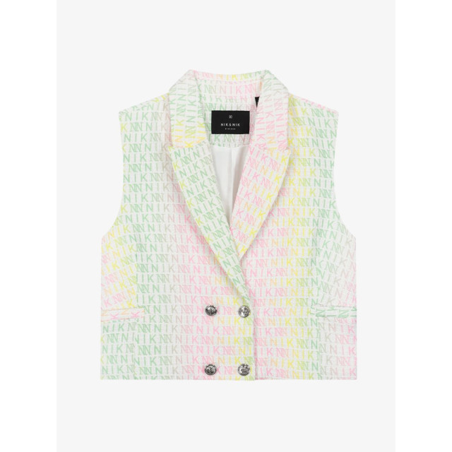 Nik & Nik Meisjes gilet rainbow G-4-799-2403-2555 large