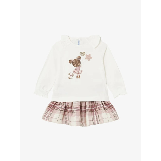Mayoral Meisjes set rok tartan blush 2927-74-BLUSH large