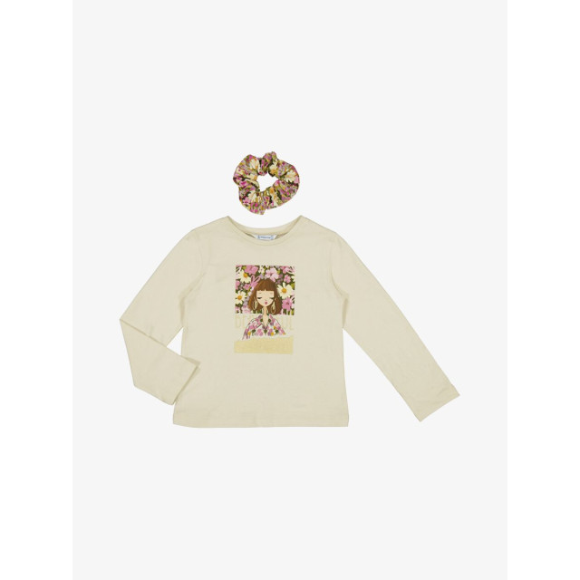 Mayoral Meisjes shirt longsleeve chickpea 4069-85-CHICKPEA large