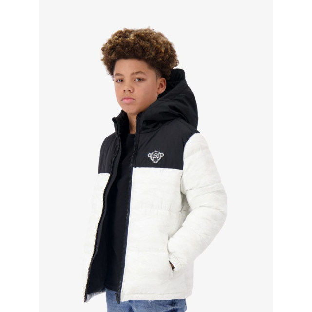 Black Bananas Jongens winterjas peek freeze puffer wit 2-224-1-04-FFFFFF large