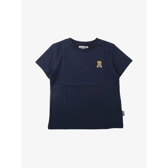 Moschino Jongens shirt beer navy HTM04K-LAA10-40016  large