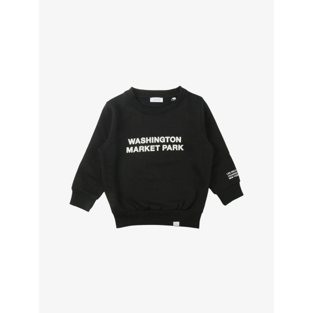 Les Deux Jongens sweater washington kids black light ivory LDK200011-100218-BLACK-LIGHT-IVORY large