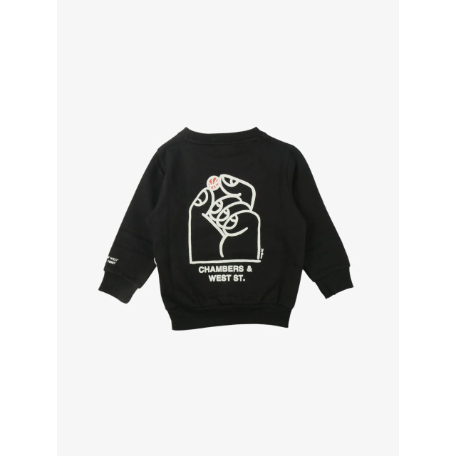 Les Deux Jongens sweater washington kids black light ivory LDK200011-100218-BLACK-LIGHT-IVORY large