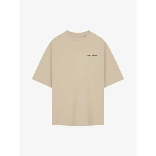 Saint Blanc Heren shirt blanc taupe BLANC-TEE-TAUPE large