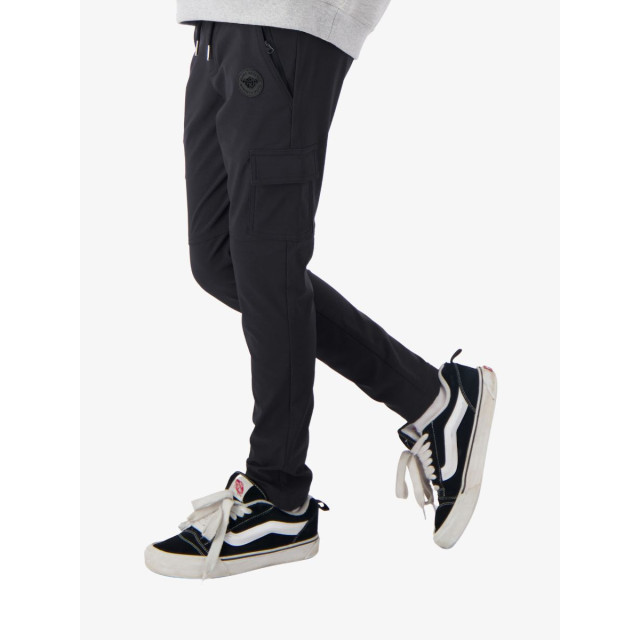 Black Bananas Jongens broek tech cargo pants zwart 2-224-4-06-000000 large