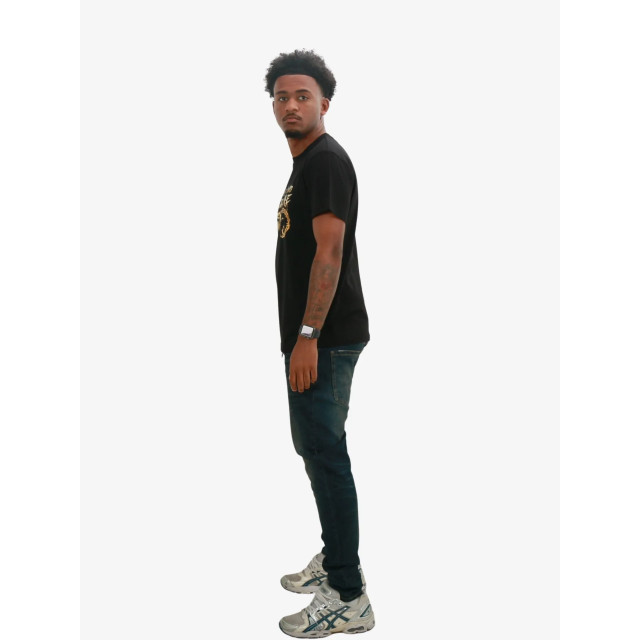 Versace Jeans Heren shirt zwart goud 77GAHC00CJ01CG89-G89 large