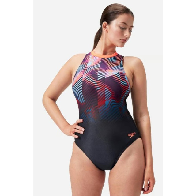 Speedo Eco+ print hydrasuit bla/red 12445-17543 SPEEDO eco+ print hydrasuit bla/red 12445-17543 large