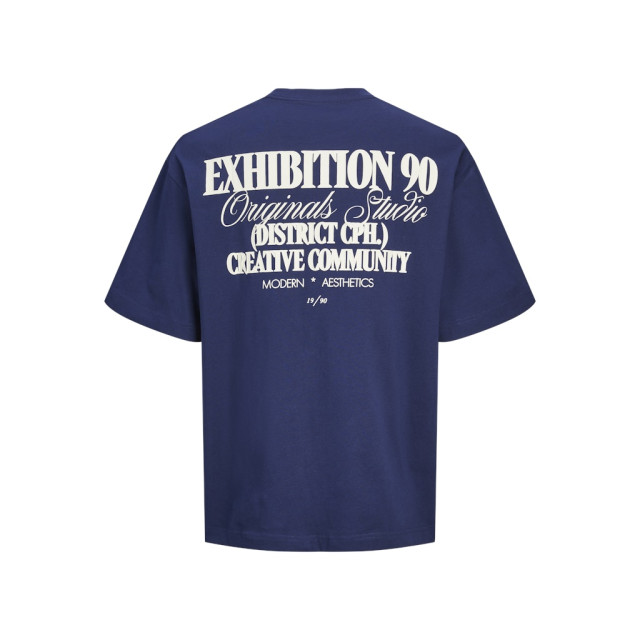 Jack & Jones jorroxbury type tee ss crew neck 12265826 ocean cavern 05011.240.0124 large