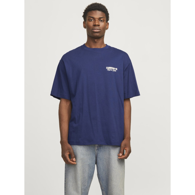 Jack & Jones jorroxbury type tee ss crew neck 12265826 ocean cavern 05011.240.0124 large