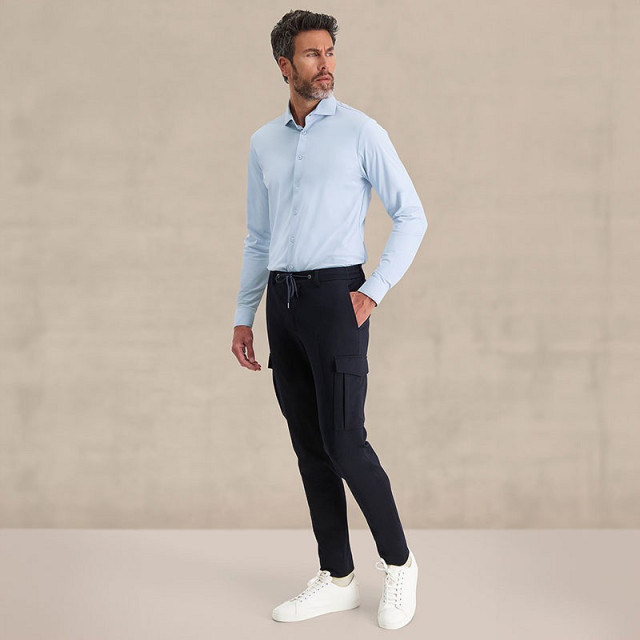 Blue Industry lounge jersey shirt 2191.22 blue 05631.240.0045 large