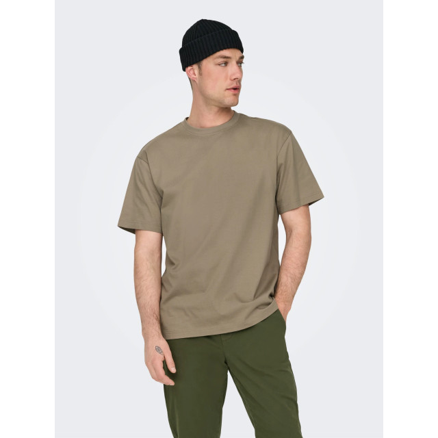 Only & Sons onsfred life rlx ss tee noos 22022532 desert 05011.834.0010 large