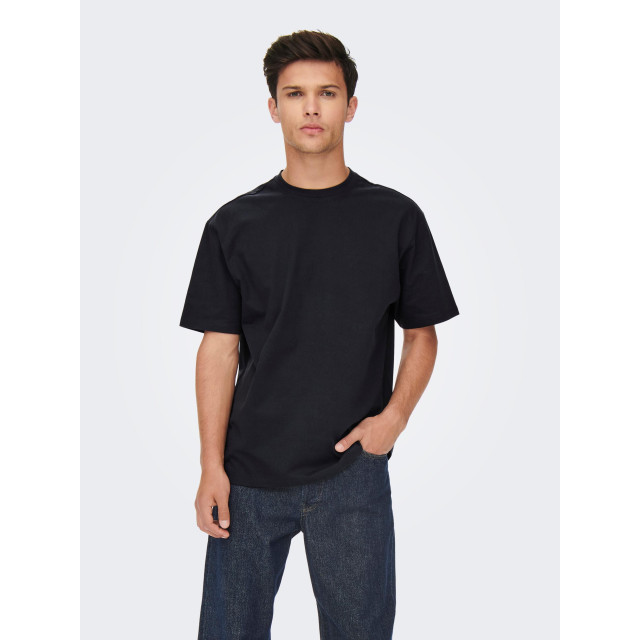 Only & Sons onsfred life rlx ss tee noos 22022532 dark navy 05011.290.0029 large