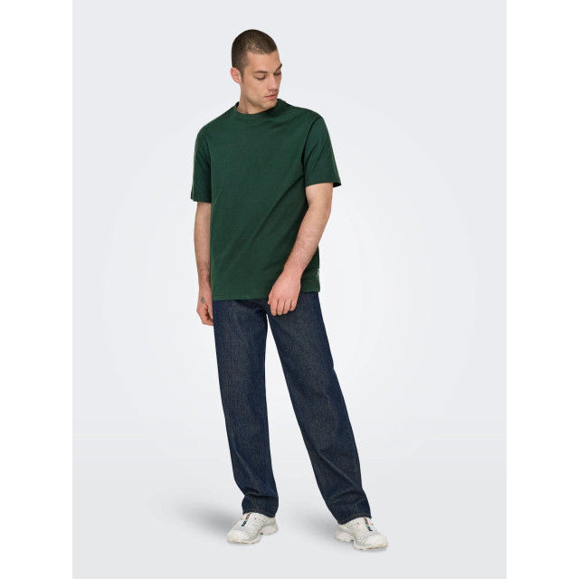 Only & Sons onsfred life rlx ss tee noos 22022532 darkest spruce 05011.369.0182 large