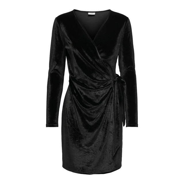 Jacqueline de Yong Sandy l/s velvet wrap dress 15336926 large