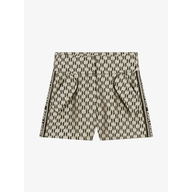 Karl Lagerfeld Meisjes short zwart beige Z30227-M92 large