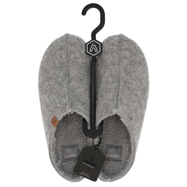 Apollo Heren instap pantoffel vilt 000121818002-Grijs large