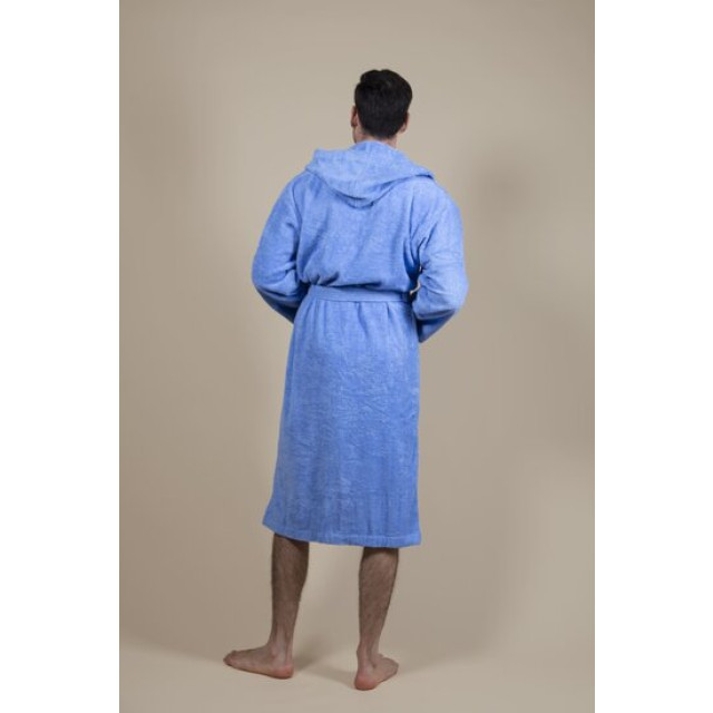 CozyLion Badjas badstof dames & heren jeans blauw | CL-JE-620 large