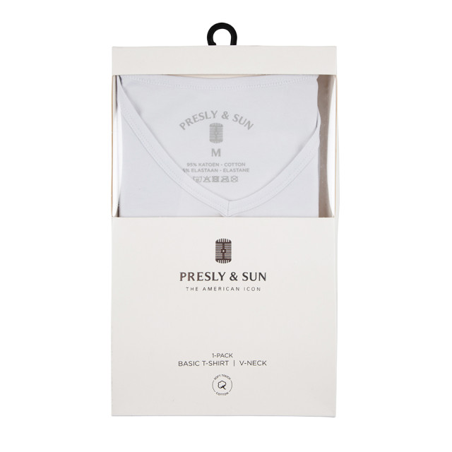 PRESLY & SUN Steve v-neck PS-STEVE-WHT-M large