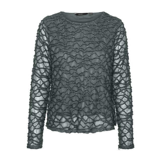 Vero Moda Vmelga ls short boatneck glitter to donker 4389.27.0003 large